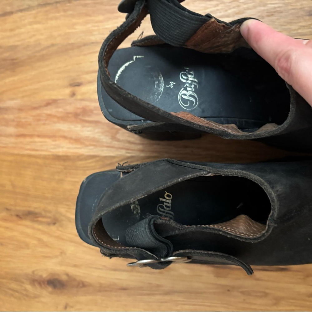 Buffalo David Bitton Black Platform Shoes - Picture 6 of 8